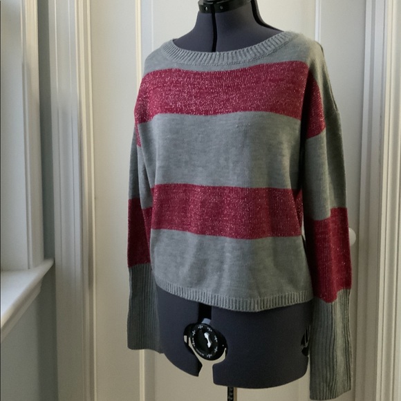 Grace Elements Cropped Crewneck Sweater NWT - Picture 6 of 8